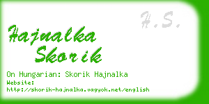 hajnalka skorik business card